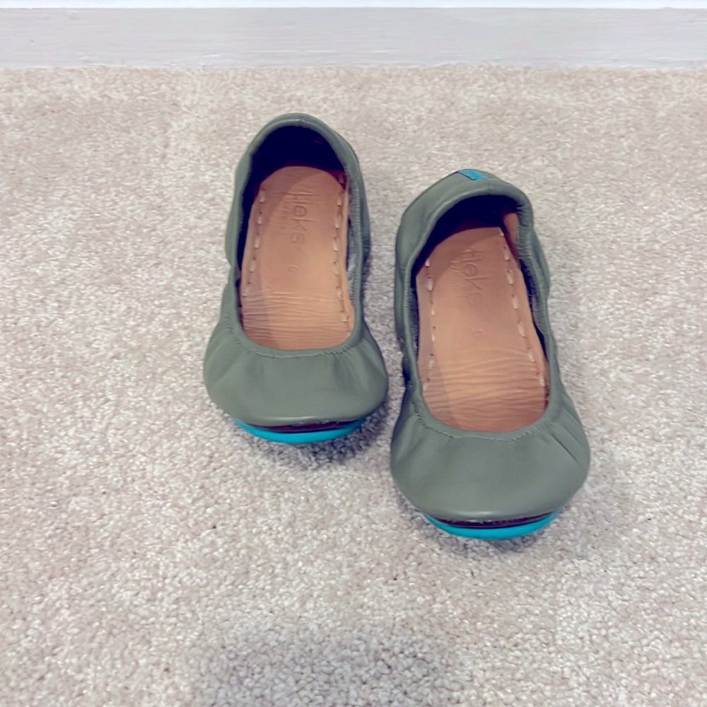 Tieks by Gavrieli olive flats.